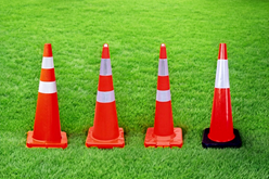 عرض مخروط حركة المرور